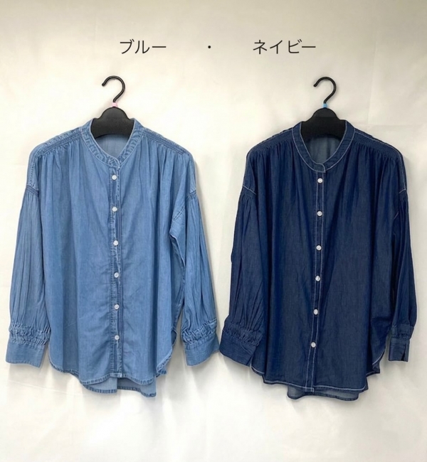 デニムブラウス