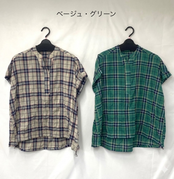 チェックチュニック