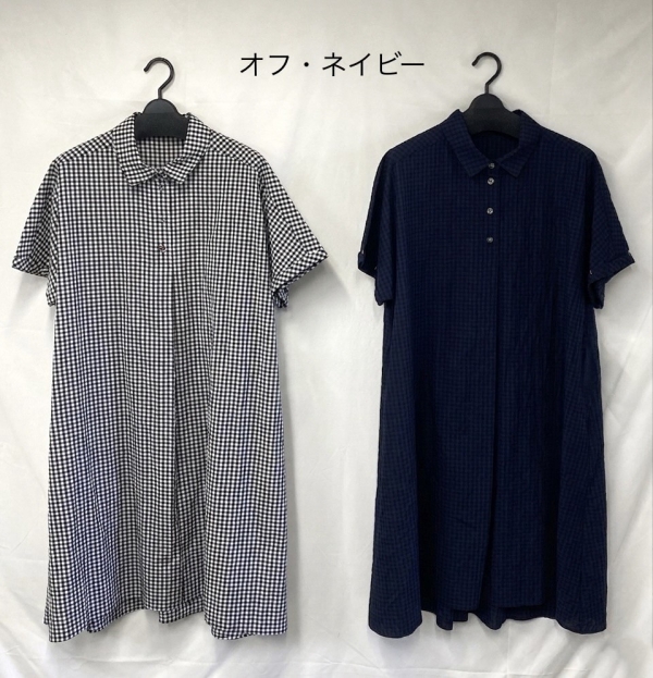 チェックワンピース